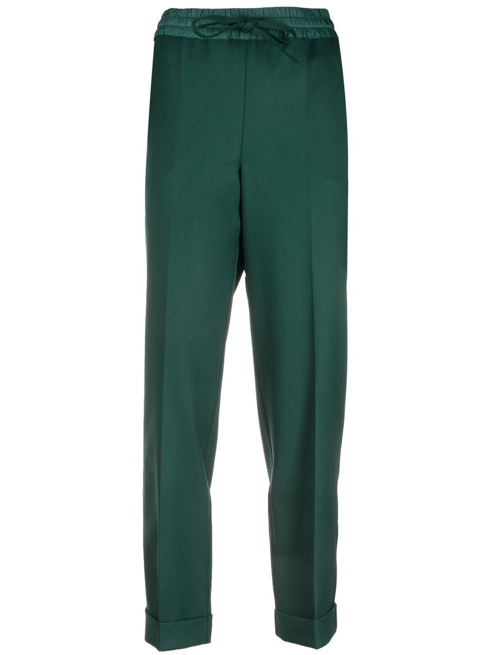 P.A.R.O.S.H. tapered drawstring wool trousers - Green von P.A.R.O.S.H.