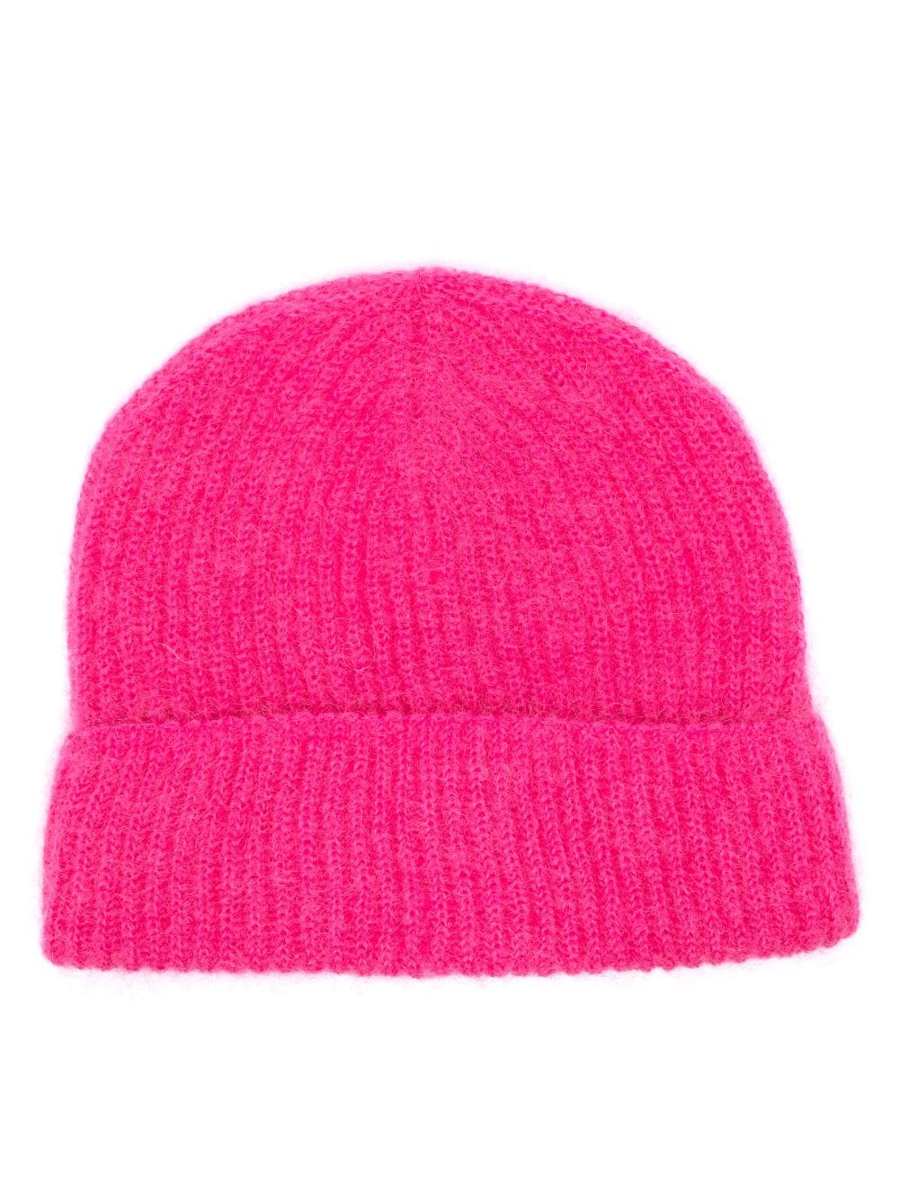 P.A.R.O.S.H. textured ribbed-knit beanie - Pink von P.A.R.O.S.H.