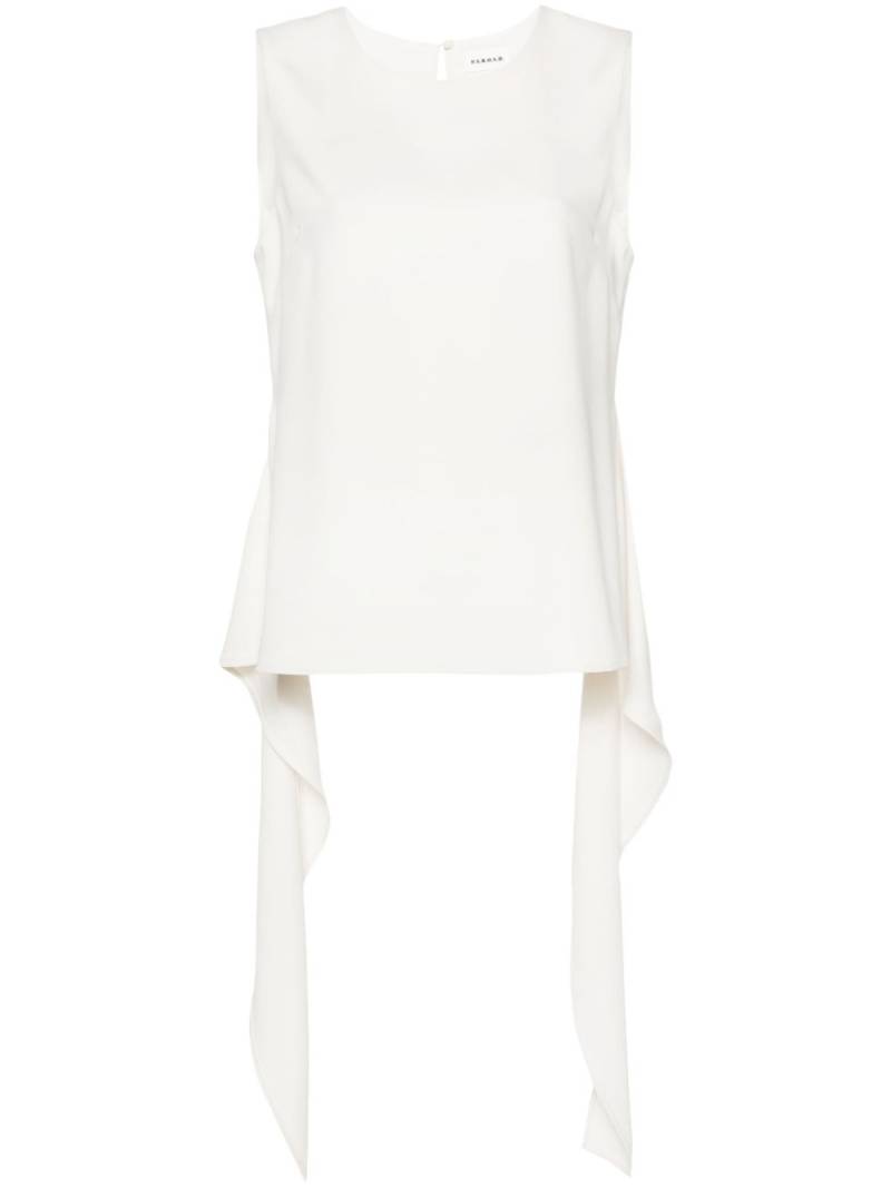 P.A.R.O.S.H. tied cady blouse - White von P.A.R.O.S.H.