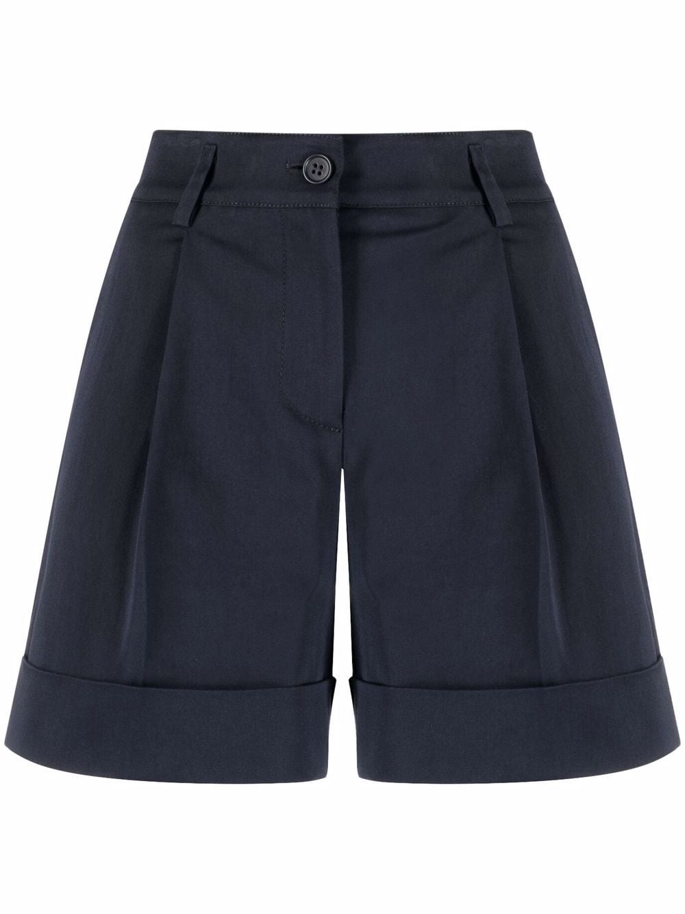 P.A.R.O.S.H. turn-up hem cotton shorts - Blue von P.A.R.O.S.H.