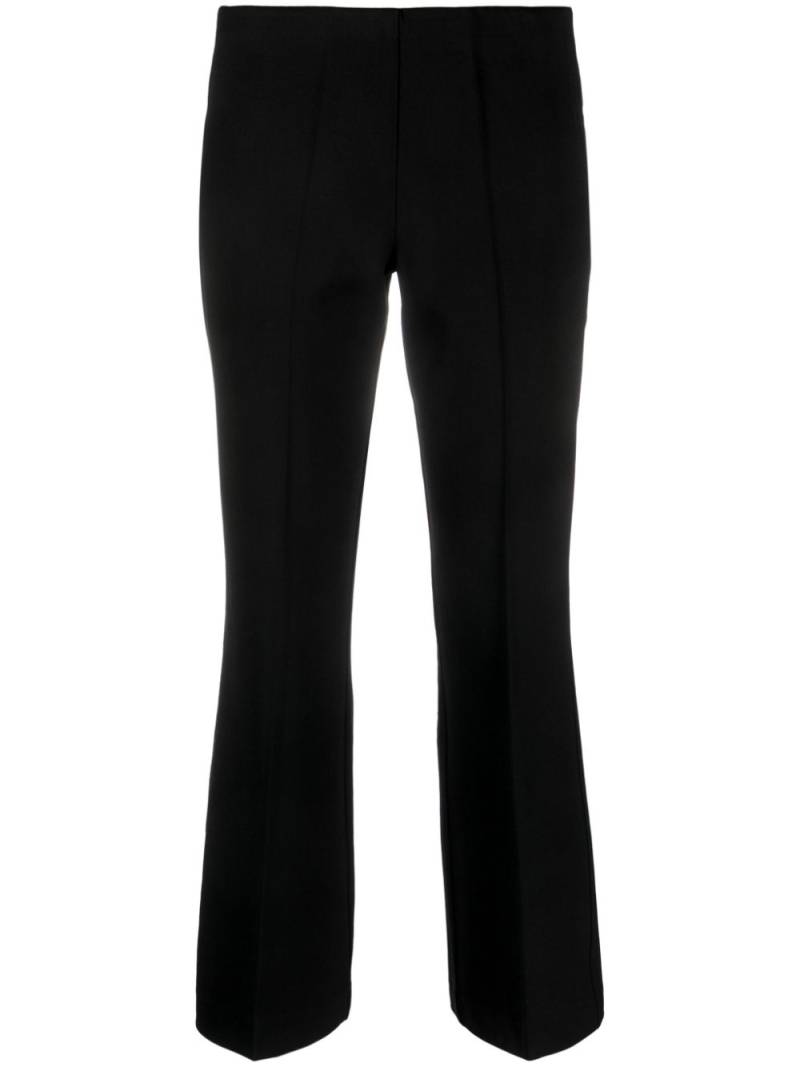 P.A.R.O.S.H. virgin wool flared trousers - Black von P.A.R.O.S.H.