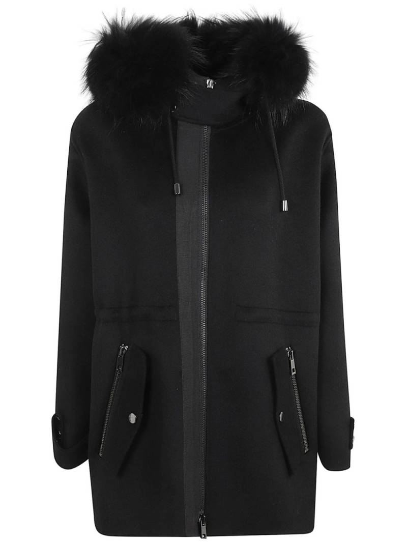 P.A.R.O.S.H. virgin wool parka - Black von P.A.R.O.S.H.