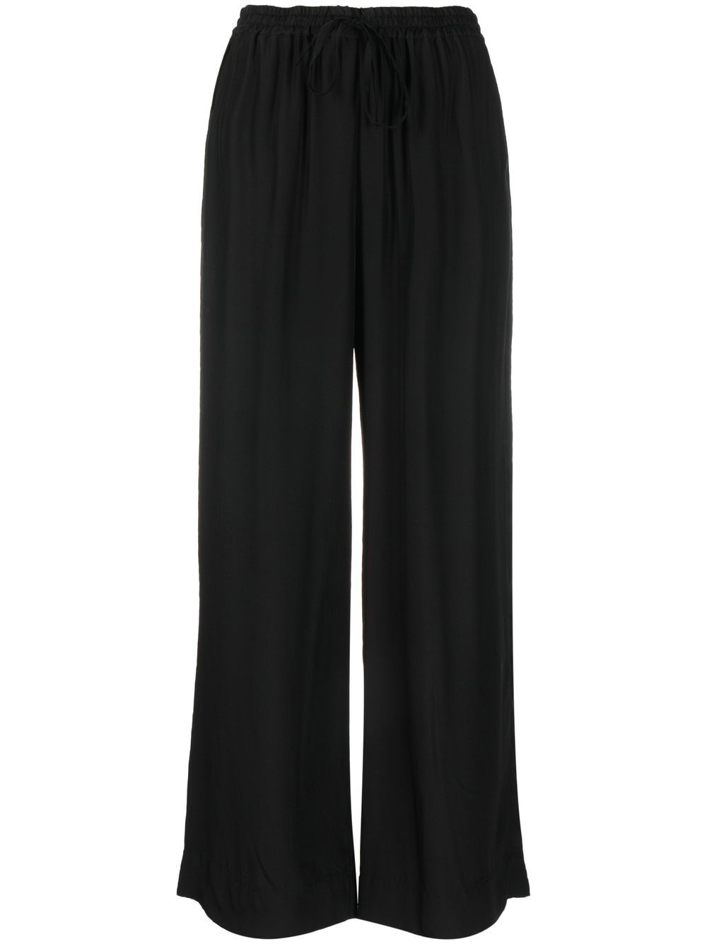 P.A.R.O.S.H. wide-leg drawstring-waist trousers - Black von P.A.R.O.S.H.