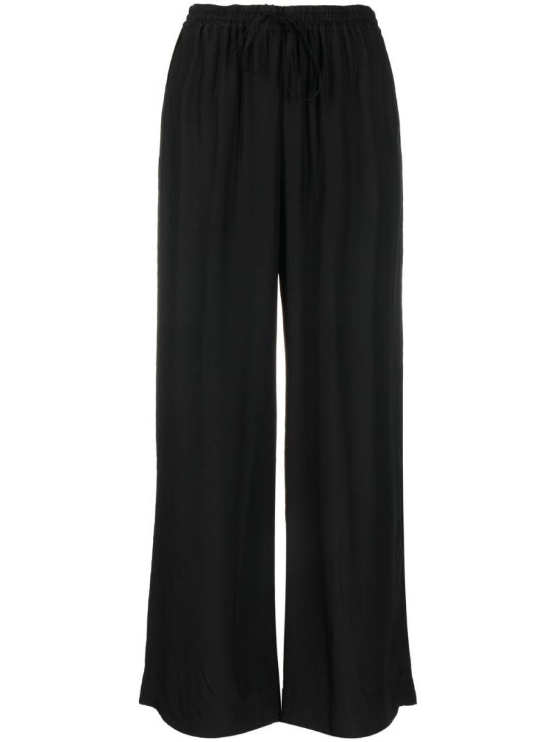 P.A.R.O.S.H. wide-leg drawstring-waist trousers - Black von P.A.R.O.S.H.