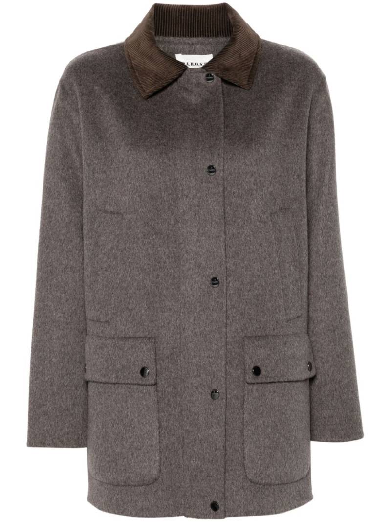 P.A.R.O.S.H. wool coat - Brown von P.A.R.O.S.H.