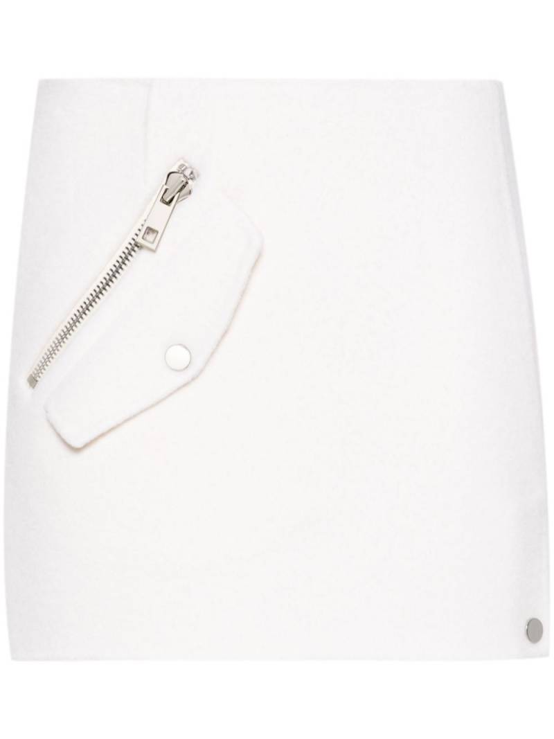 P.A.R.O.S.H. wool mini skirt - White von P.A.R.O.S.H.