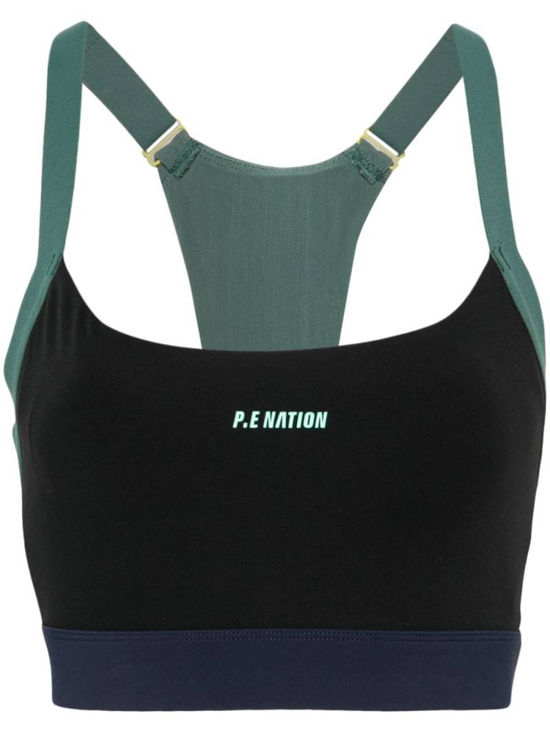 P.E Nation Takeover racerback sports bra - Black von P.E Nation