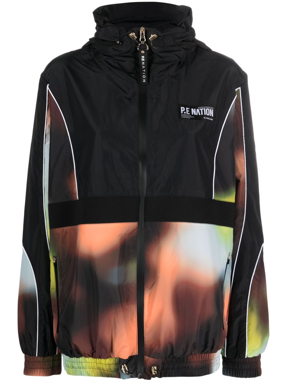 P.E Nation blur-print zipped lightweight jacket - Black von P.E Nation