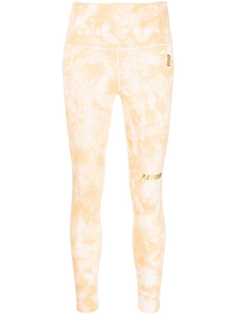 P.E Nation logo-print detail leggings - Orange von P.E Nation