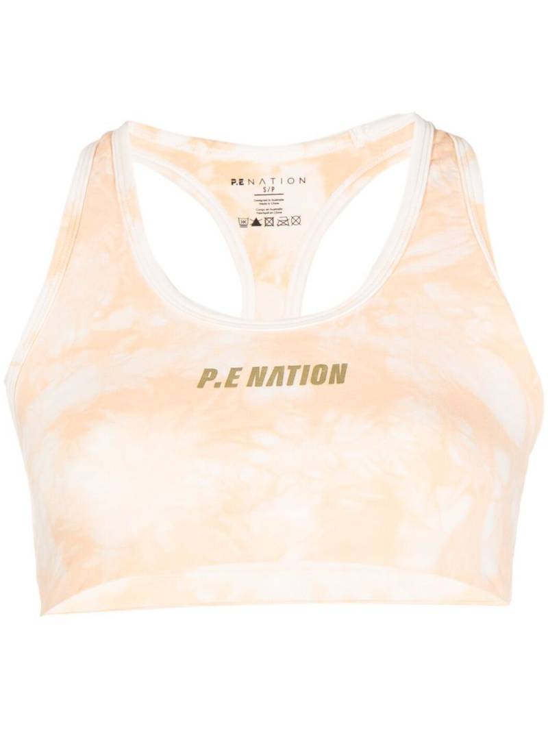 P.E Nation tie-die sports bra - Orange von P.E Nation