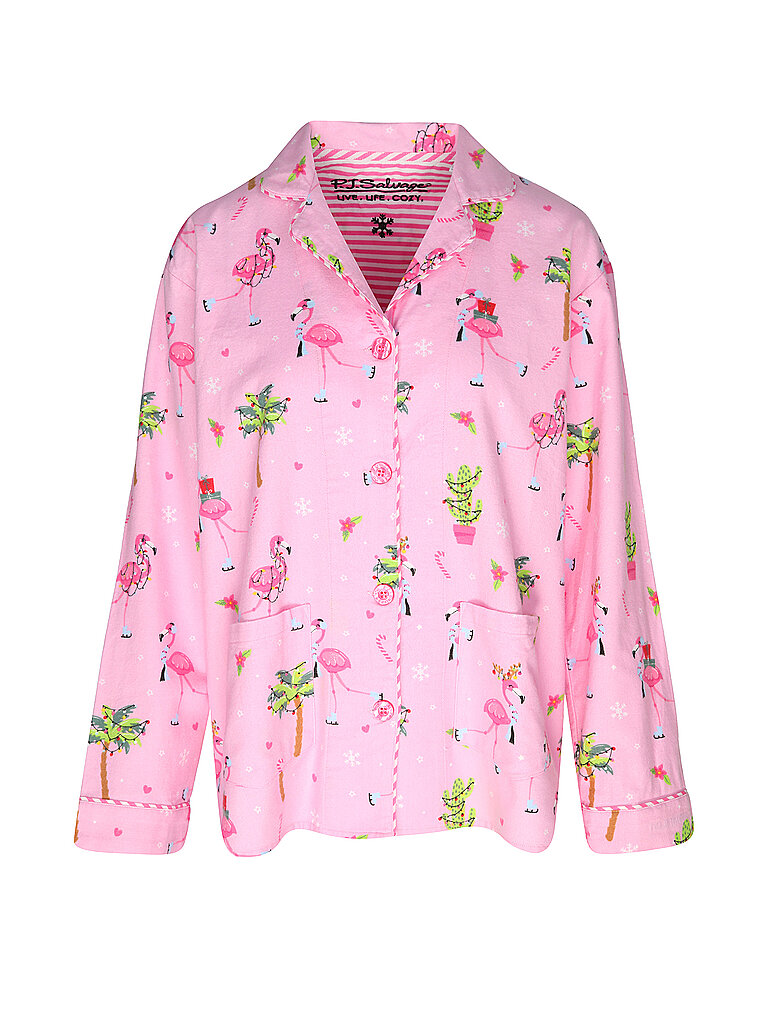 P.J.SALVAGE Pyjama 3-teilig rosa | L von P.J.SALVAGE