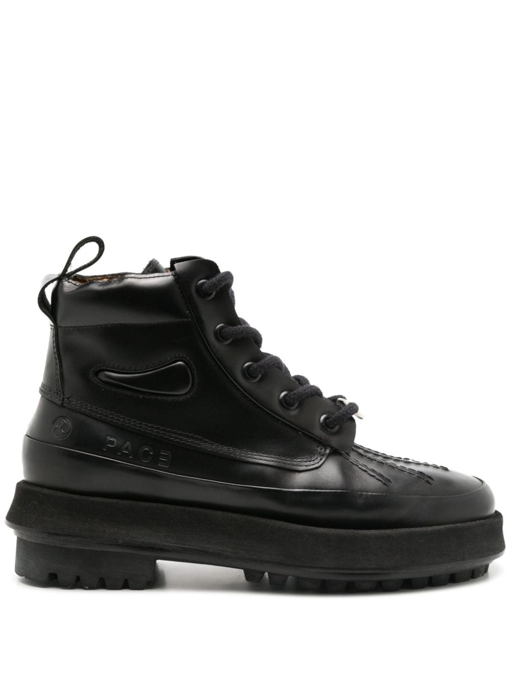 PACE Duck V2 leather ankle boots - Black von PACE