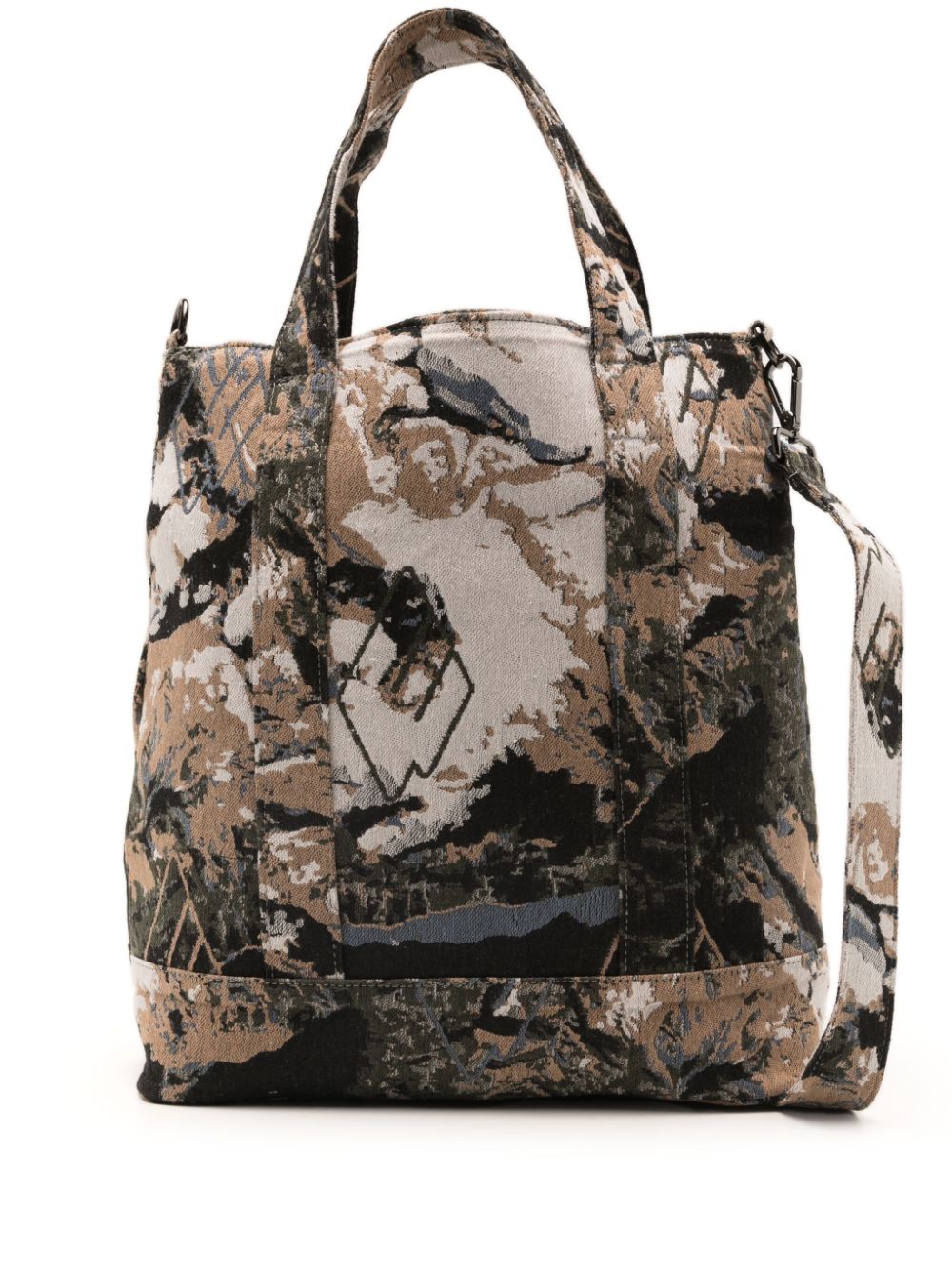 PACE Swiss Alps-jacquard tote bag - Black von PACE