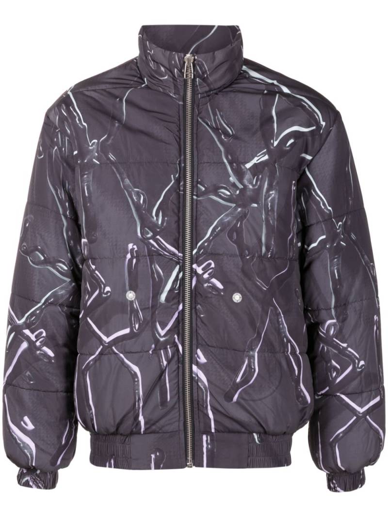 PACE X-Phora graphic-print padded jacket - Black von PACE