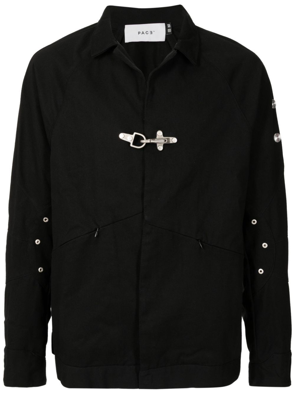 PACE hardware-detailing shirt jacket - Black von PACE