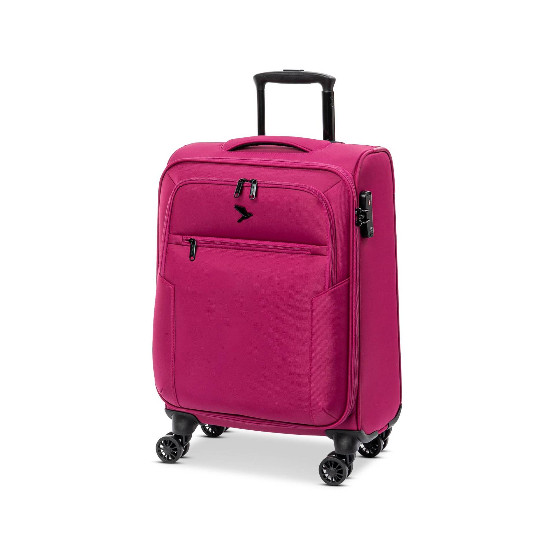 Weichschalenkoffer, Spinner Unisex Pink 55 CM von PACK EASY