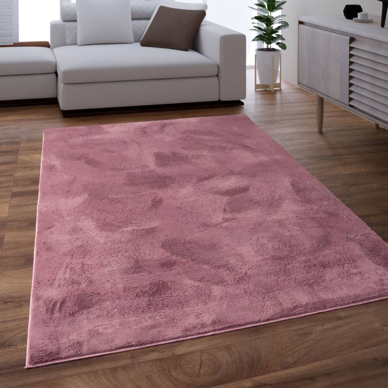 Paco Home Fellteppich »Kunstfell Soft 380«, rechteckig, Langflor, Kuschelteppich - besonders weich, Uni-Farben von PACO HOME