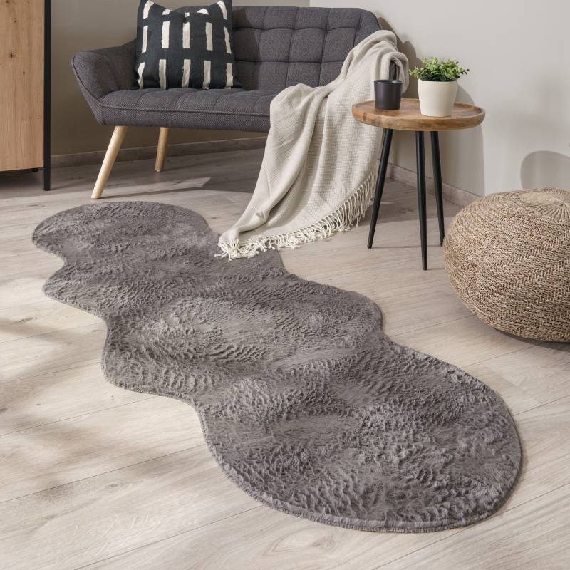 Paco Home Fellteppich »Pelt 640«, fellförmig, Kunstfell, Uni Farben, sehr weicher Flor von PACO HOME