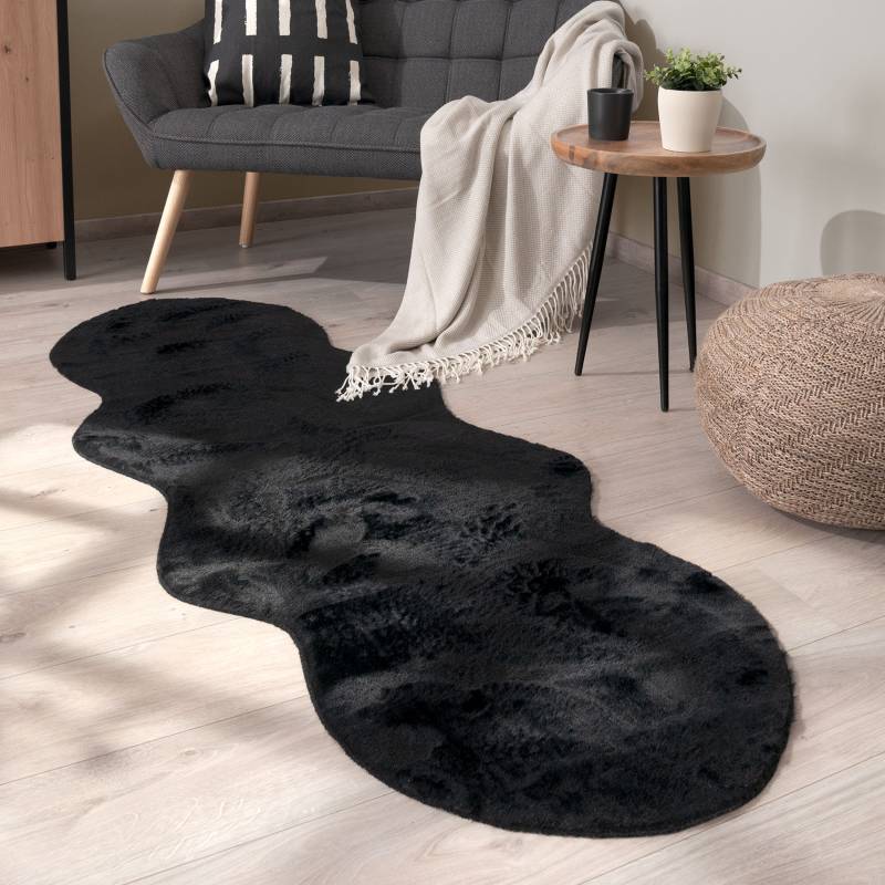 Paco Home Fellteppich »Pelt 640«, fellförmig, Kunstfell, Uni Farben, sehr weicher Flor von PACO HOME