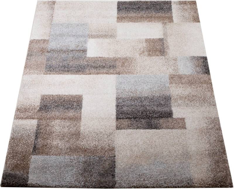 Paco Home Hochflor-Teppich »Elegance 314«, rechteckig, 32 mm Höhe, modernes Patchwork Design, ideal im Wohnzimmer & Schlafzimmer von PACO HOME