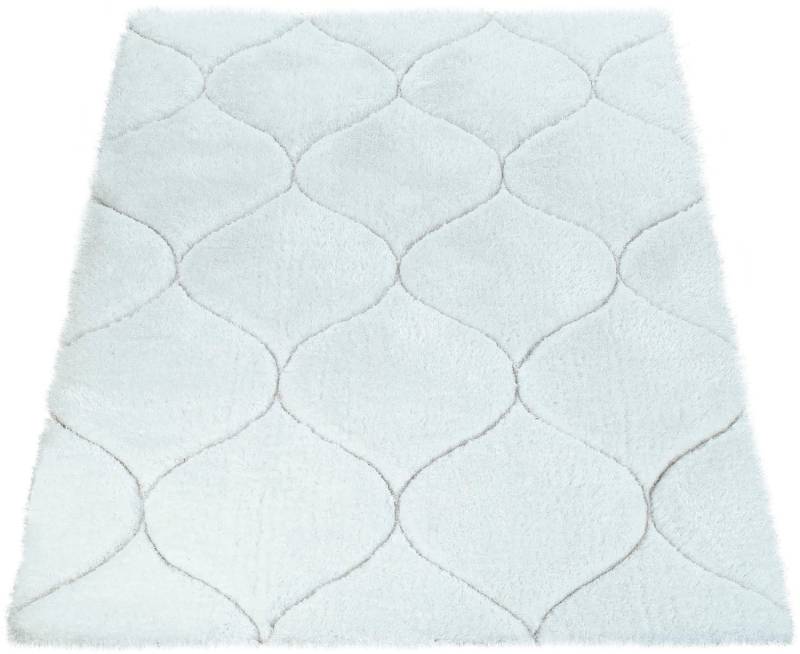 Paco Home Hochflor-Teppich »Palma 333«, rechteckig, 44 mm Höhe, Hochflor-Shaggy, Ornamente, Effektgarn für leichten Glanz, 3D-Design von PACO HOME