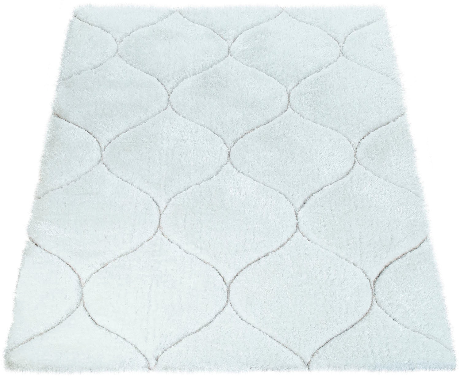 Paco Home Hochflor-Teppich »Palma 333«, rechteckig, 44 mm Höhe, Hochflor-Shaggy, Ornamente, Effektgarn für leichten Glanz, 3D-Design von PACO HOME