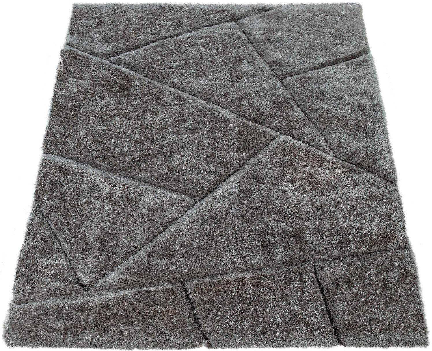 Paco Home Hochflor-Teppich »Palma 334«, rechteckig, Hochflor-Shaggy, mit Effektgarn für leichten Glanz, 3D-Design von PACO HOME