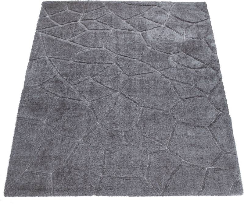 Paco Home Hochflor-Teppich »Palma 338«, rechteckig, 44 mm Höhe, weicher Hochflor-Shaggy, modernes Design, 3D-Design von PACO HOME