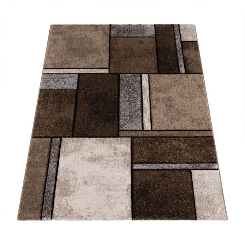 Paco Home Teppich »Brilliance 661«, rechteckig, 18 mm Höhe, Kurzflor, modernes 3D-Patchwork Design von PACO HOME