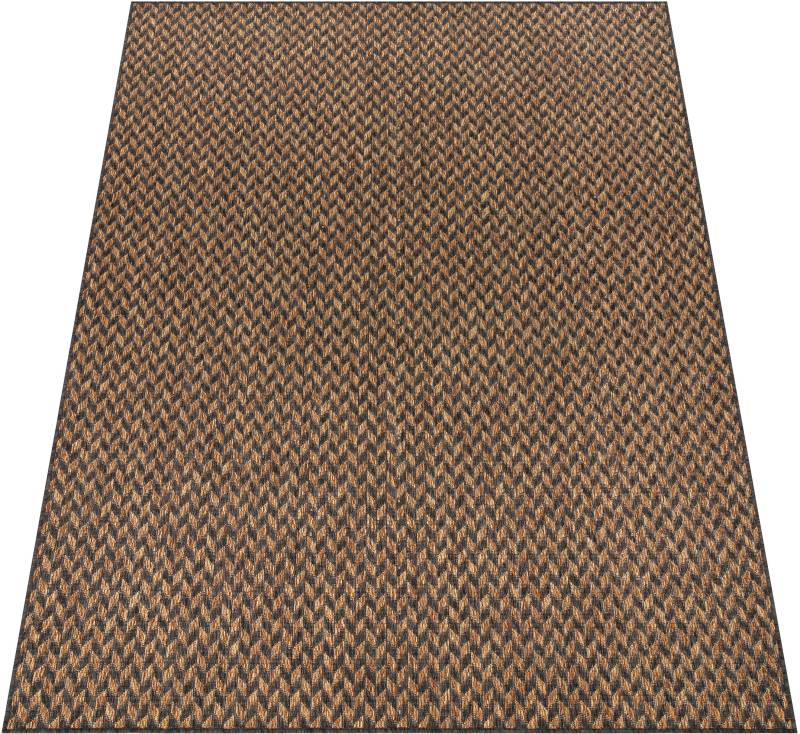 Paco Home Teppich »Illusion 327«, rechteckig, 4 mm Höhe, Flachgewebe, Zickzack Motiv, Boho, In- und Outdoor geeignet von PACO HOME