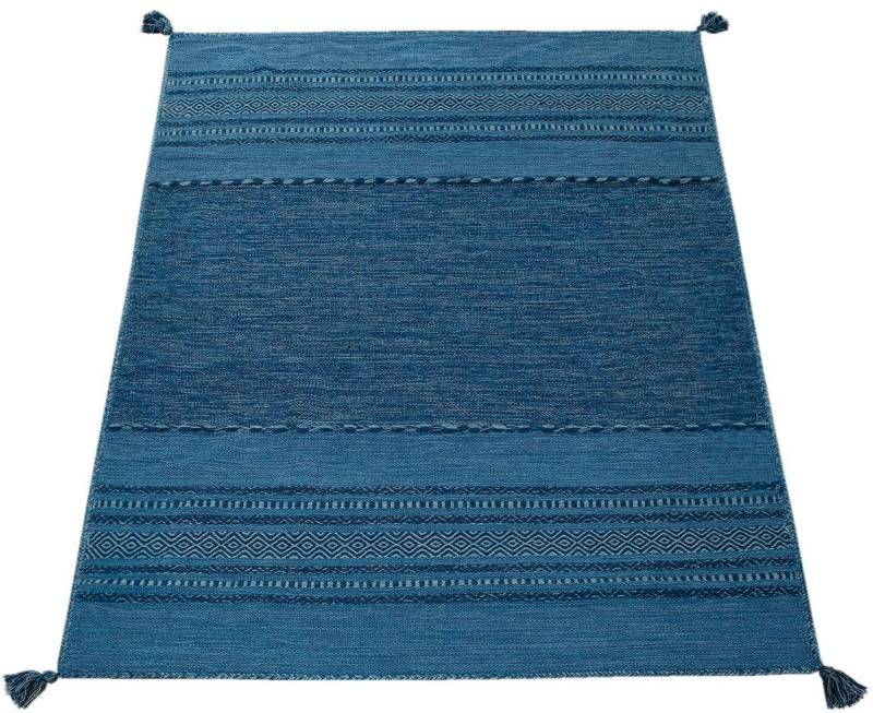 Paco Home Teppich »Kilim 217«, rechteckig, handgewebter Wendeteppich, reine Baumwolle, gestreift, Wohnzimmer von PACO HOME