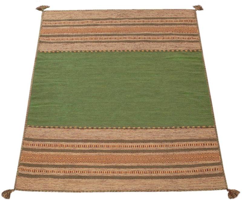 Paco Home Teppich »Kilim 217«, rechteckig, handgewebter Wendeteppich, reine Baumwolle, gestreift, Wohnzimmer von PACO HOME