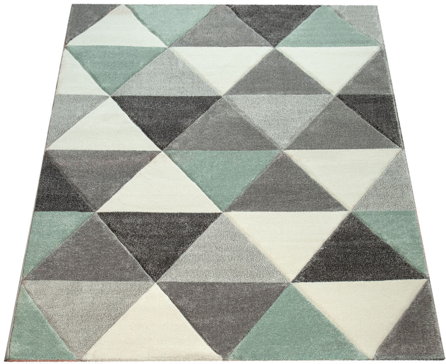 Paco Home Teppich »Lara 276«, rechteckig, Kurzflor, modernes geometrisches Design, Pastell-Farben von PACO HOME