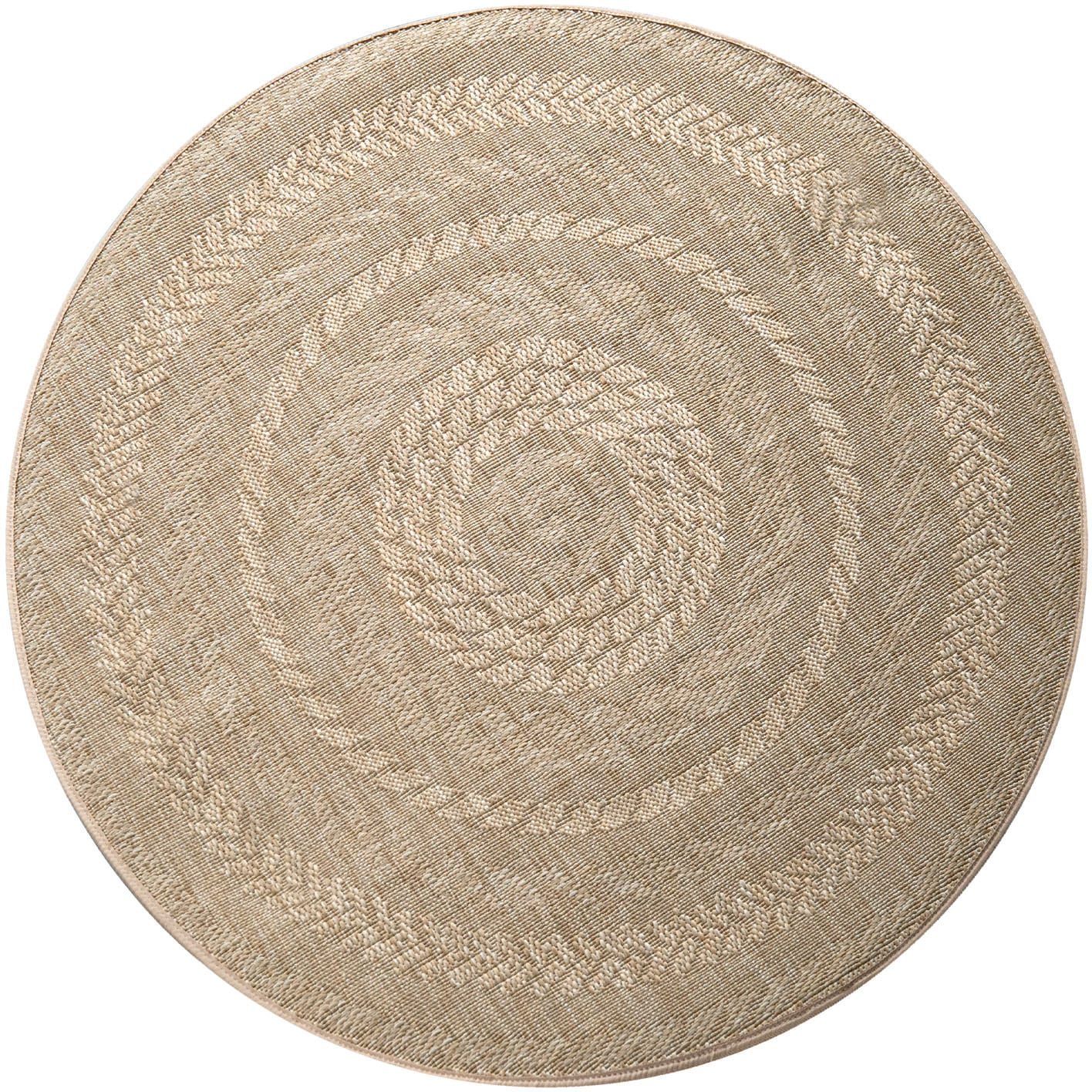 Paco Home Teppich »Malmedy 490«, rund, Flachgewebe, melierte Sisal-Optik, In- und Outdoor geeignet von PACO HOME