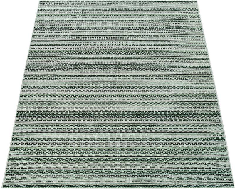 Paco Home Teppich »Ostende 535«, rechteckig, 4 mm Höhe, Flachgewebe, gestreift, In- und Outdoor geeignet, Wohnzimmer von PACO HOME