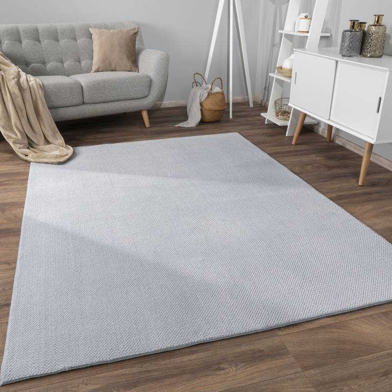 Paco Home Teppich »Sevilla 521«, rechteckig, 16 mm Höhe, Kurzflor, Uni Farben, weich & kuschelig, Hoch-Tief Effekt, Wohnzimmer von PACO HOME