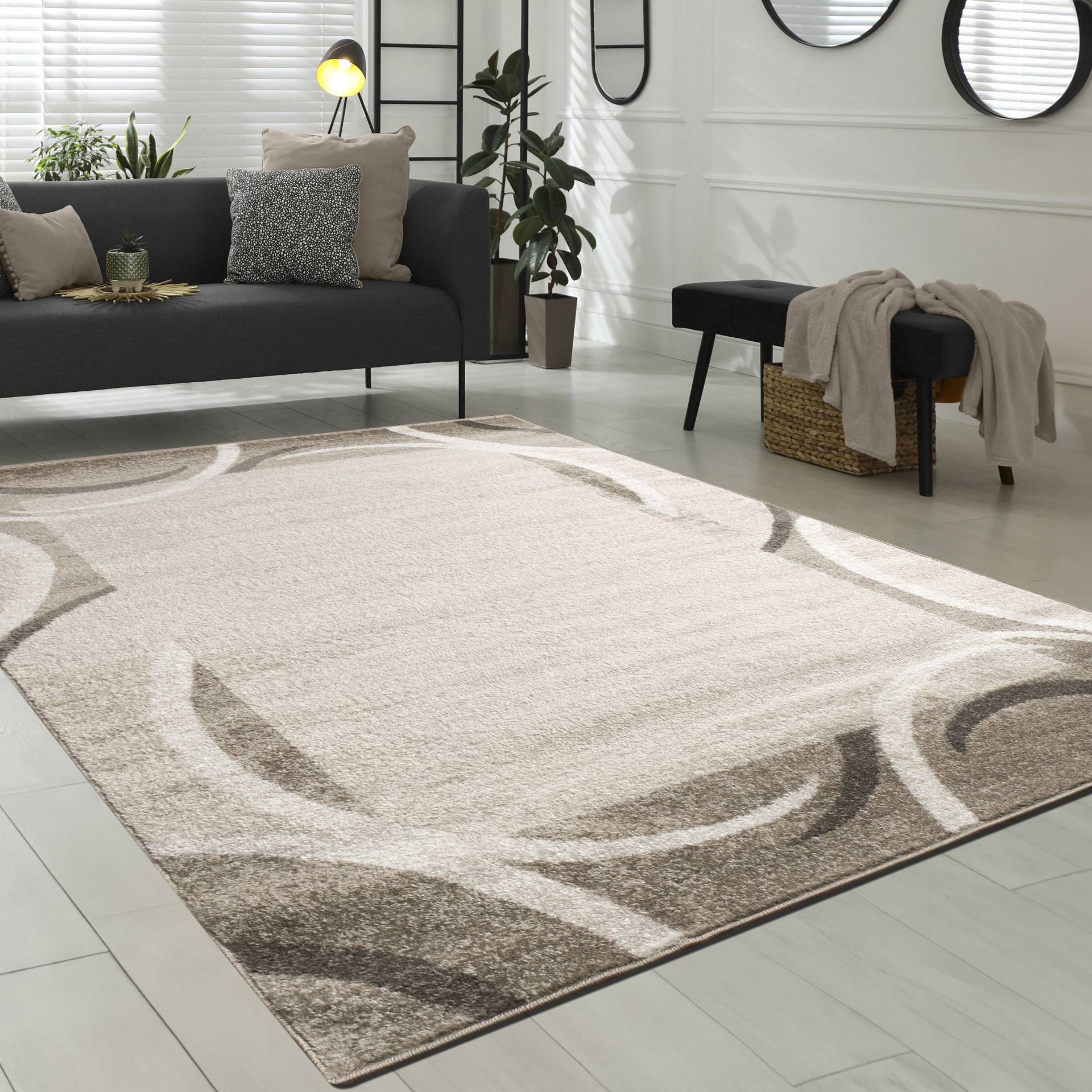 Paco Home Teppich »Sinai 059«, rechteckig, 13 mm Höhe, Kurzflor, modernes Design, mit Bordüre Paco Home Teppich »Sinai 059«, rechteckig, 13 mm Höhe, Kurzflor, modernes Design, mit Bordüre von PACO HOME