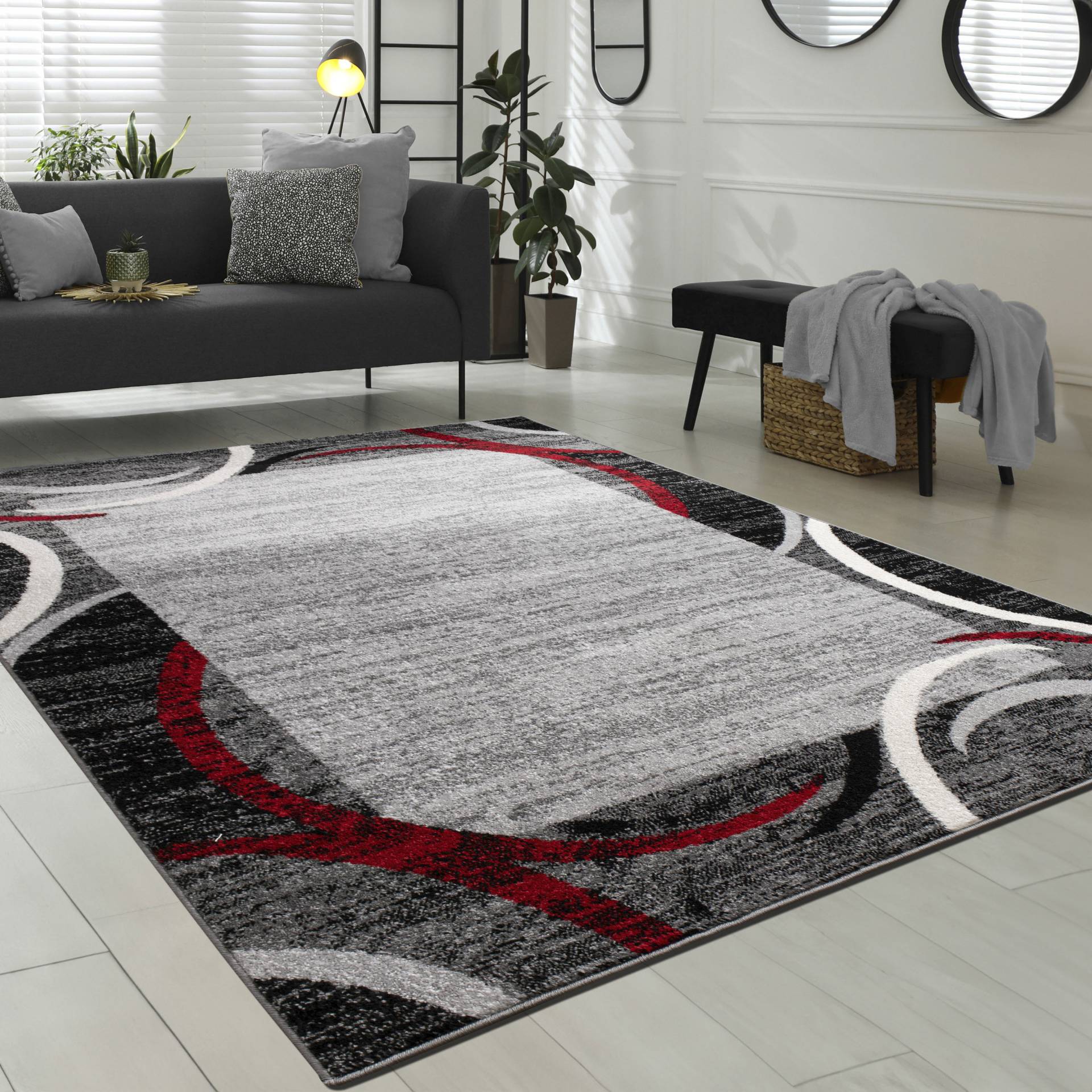 Paco Home Teppich »Sinai 059«, rechteckig, 13 mm Höhe, Kurzflor, modernes Design, mit Bordüre Paco Home Teppich »Sinai 059«, rechteckig, 13 mm Höhe, Kurzflor, modernes Design, mit Bordüre von PACO HOME