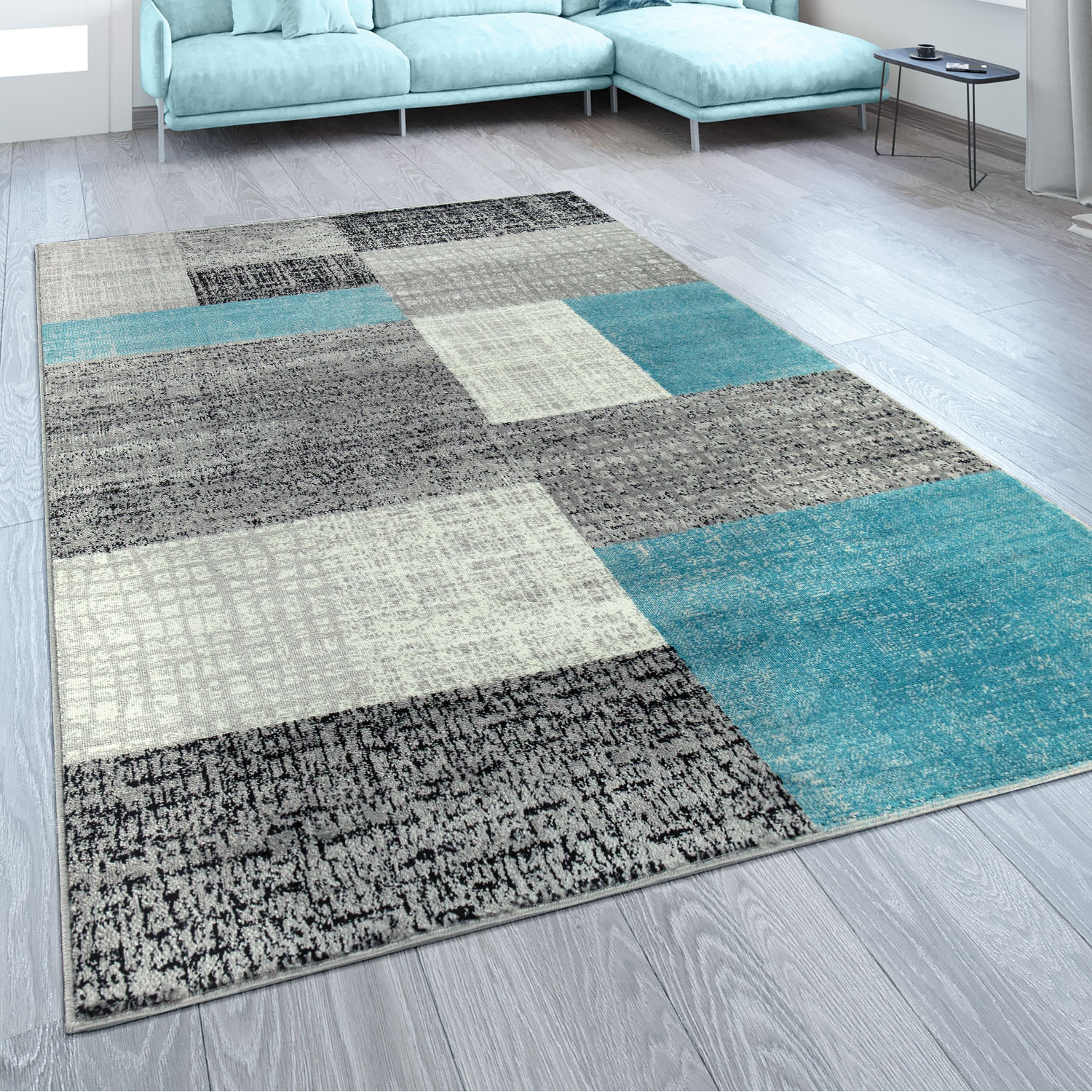 Paco Home Teppich »Sinai 075«, rechteckig, 13 mm Höhe, Kurzflor, modernes Patchwork Design von PACO HOME