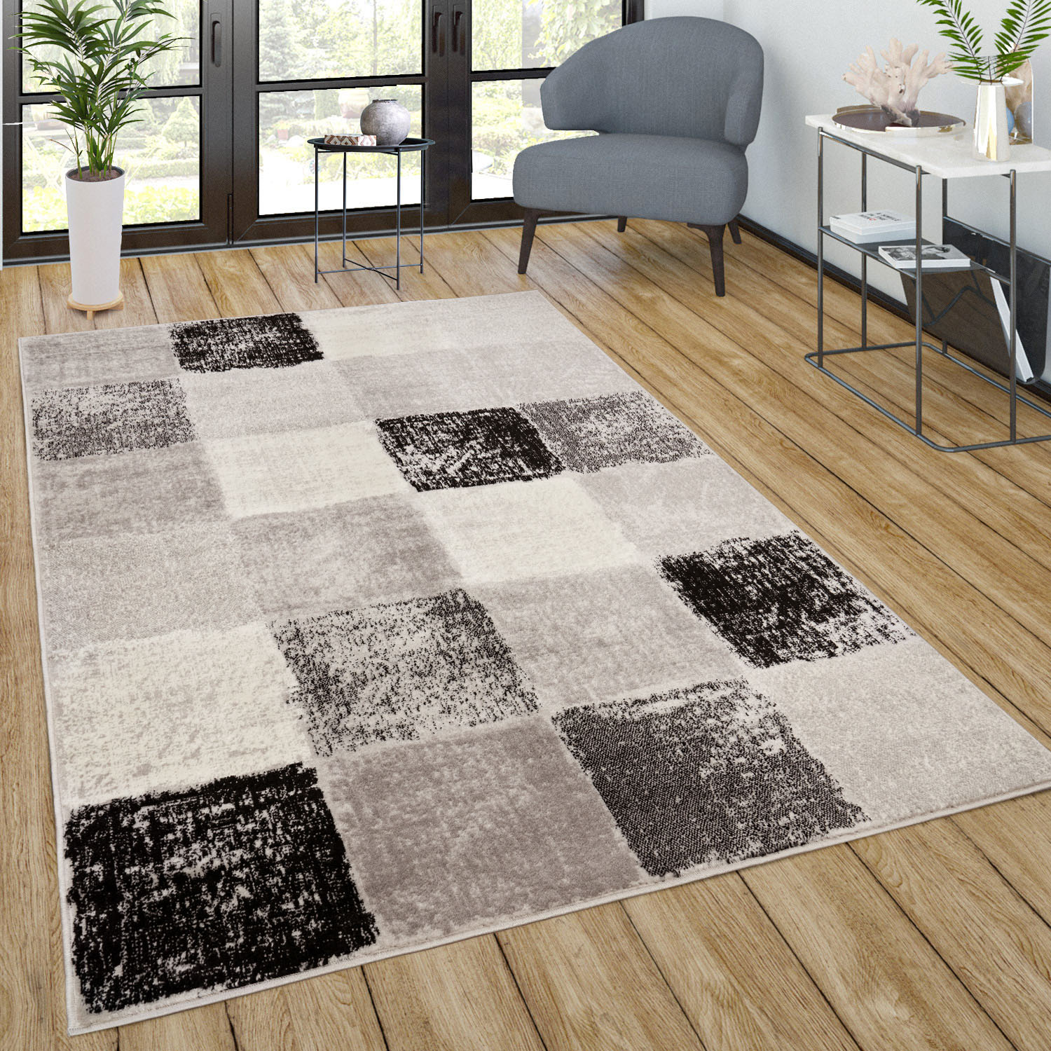 Paco Home Teppich »Sinai 084«, rechteckig, 13 mm Höhe, Kurzflor, modernes Karo Design Paco Home Teppich »Sinai 084«, rechteckig, 13 mm Höhe, Kurzflor, modernes Karo Design von PACO HOME