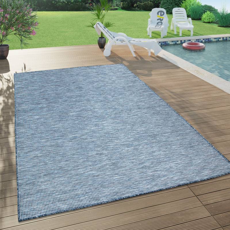 Paco Home Teppich »Sonset«, rechteckig, 4 mm Höhe, Flachgewebe, meliert, In- und Outdoor geeignet, Wohnzimmer von PACO HOME