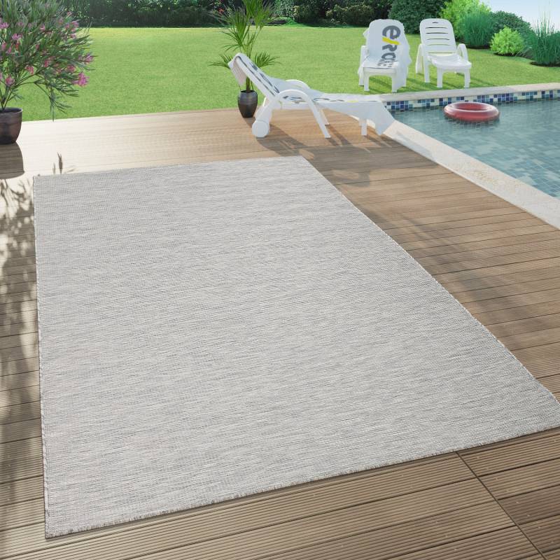 Paco Home Teppich »Sonset«, rechteckig, 4 mm Höhe, Flachgewebe, meliert, In- und Outdoor geeignet, Wohnzimmer von PACO HOME