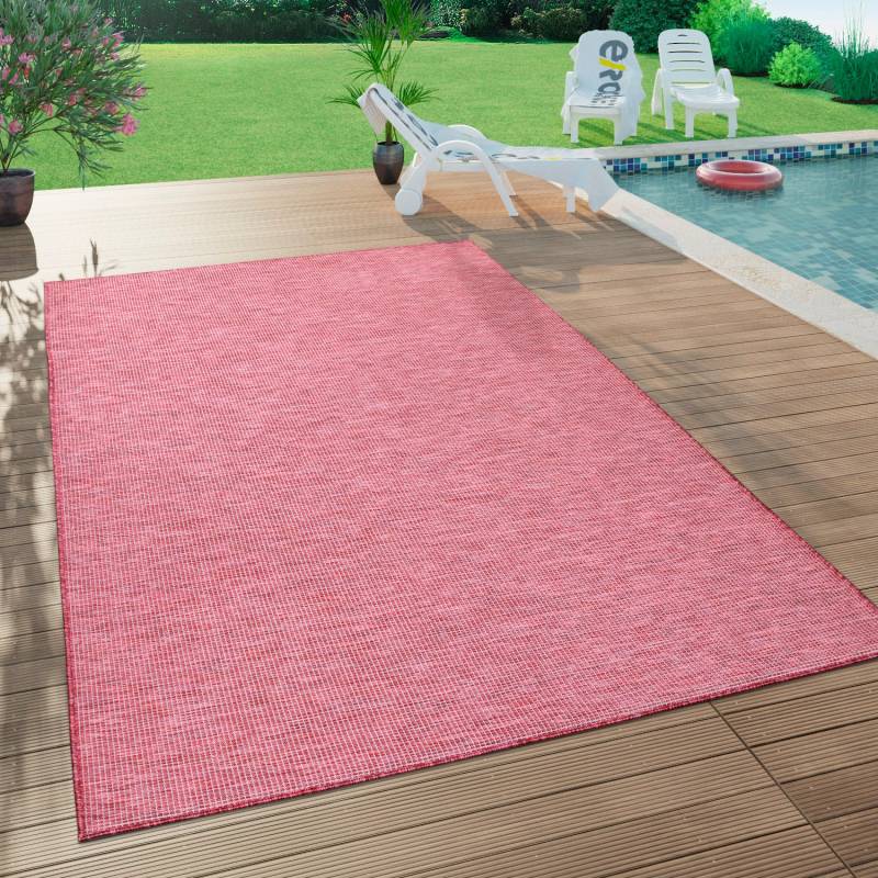 Paco Home Teppich »Sonset«, rechteckig, 4 mm Höhe, Flachgewebe, meliert, In- und Outdoor geeignet, Wohnzimmer von PACO HOME