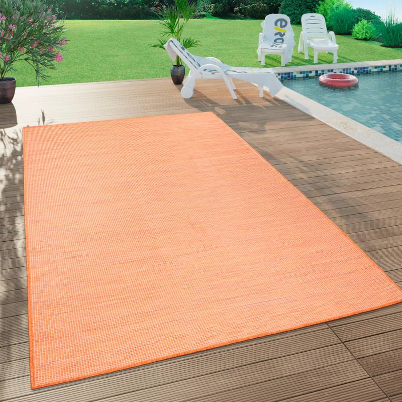 Paco Home Teppich »Sonset«, rechteckig, 4 mm Höhe, Flachgewebe, meliert, In- und Outdoor geeignet, Wohnzimmer von PACO HOME