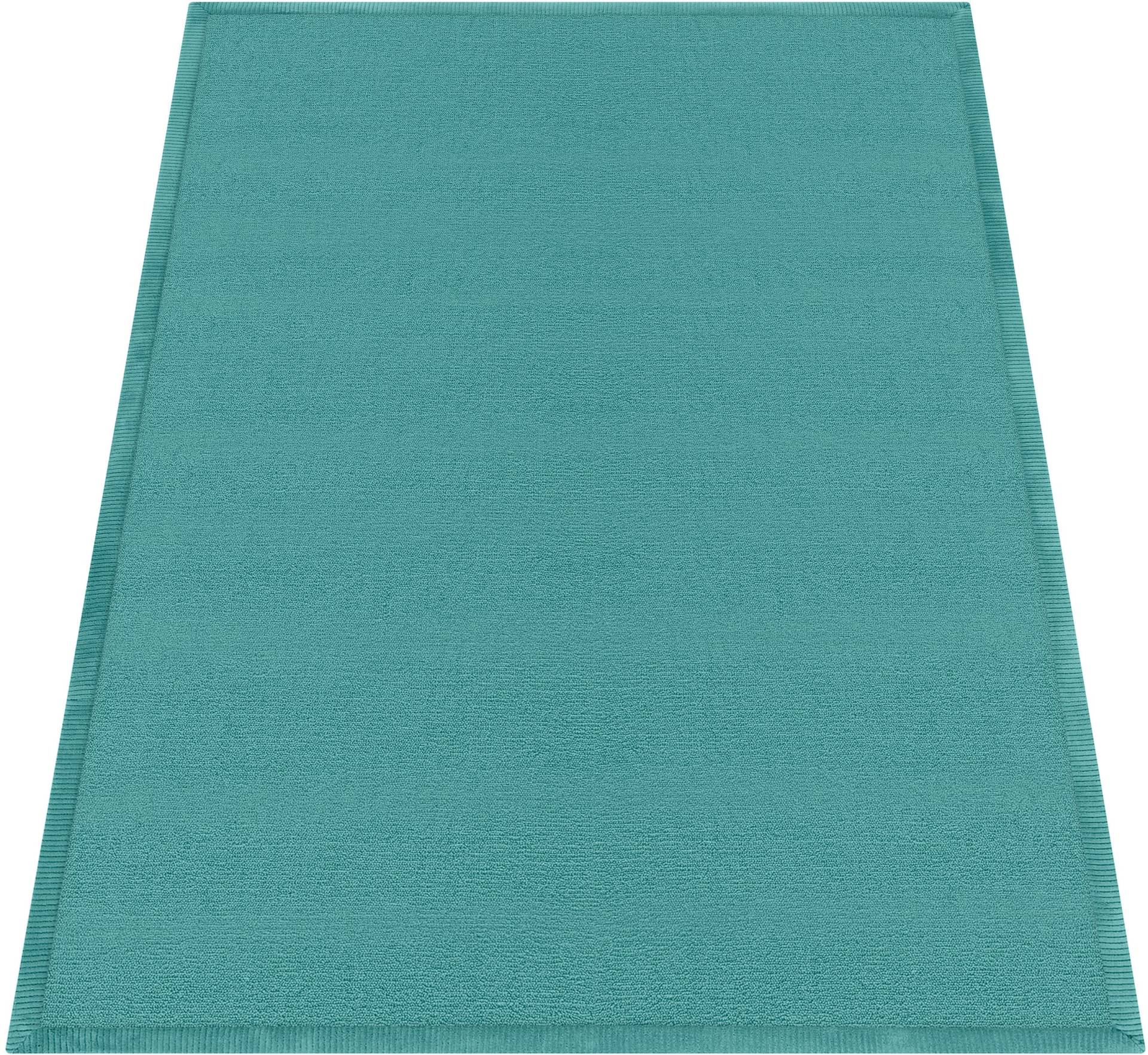 Paco Home Teppich »Tatami 475«, rechteckig, Kurzflor, Uni-Farben, mit Memory Foam, waschbar von PACO HOME