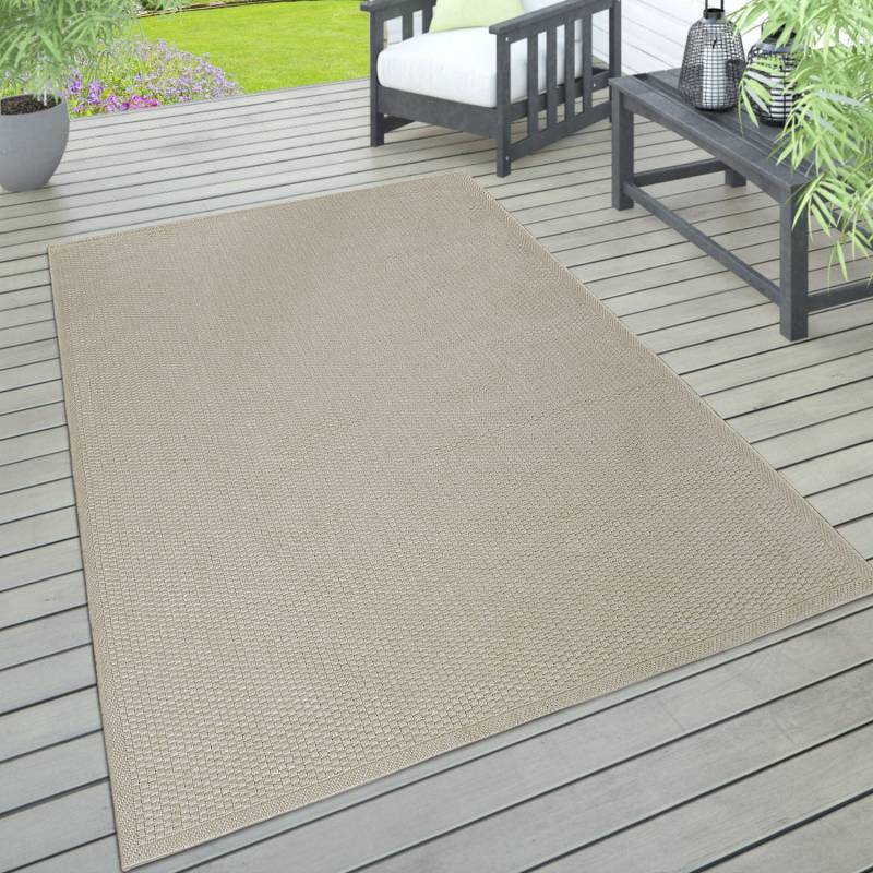 Paco Home Teppich »Timber 125«, rechteckig, 4 mm Höhe, Flachgewebe, Sisal Optik, auch als Läufer, In- und Outdoor geeignet von PACO HOME