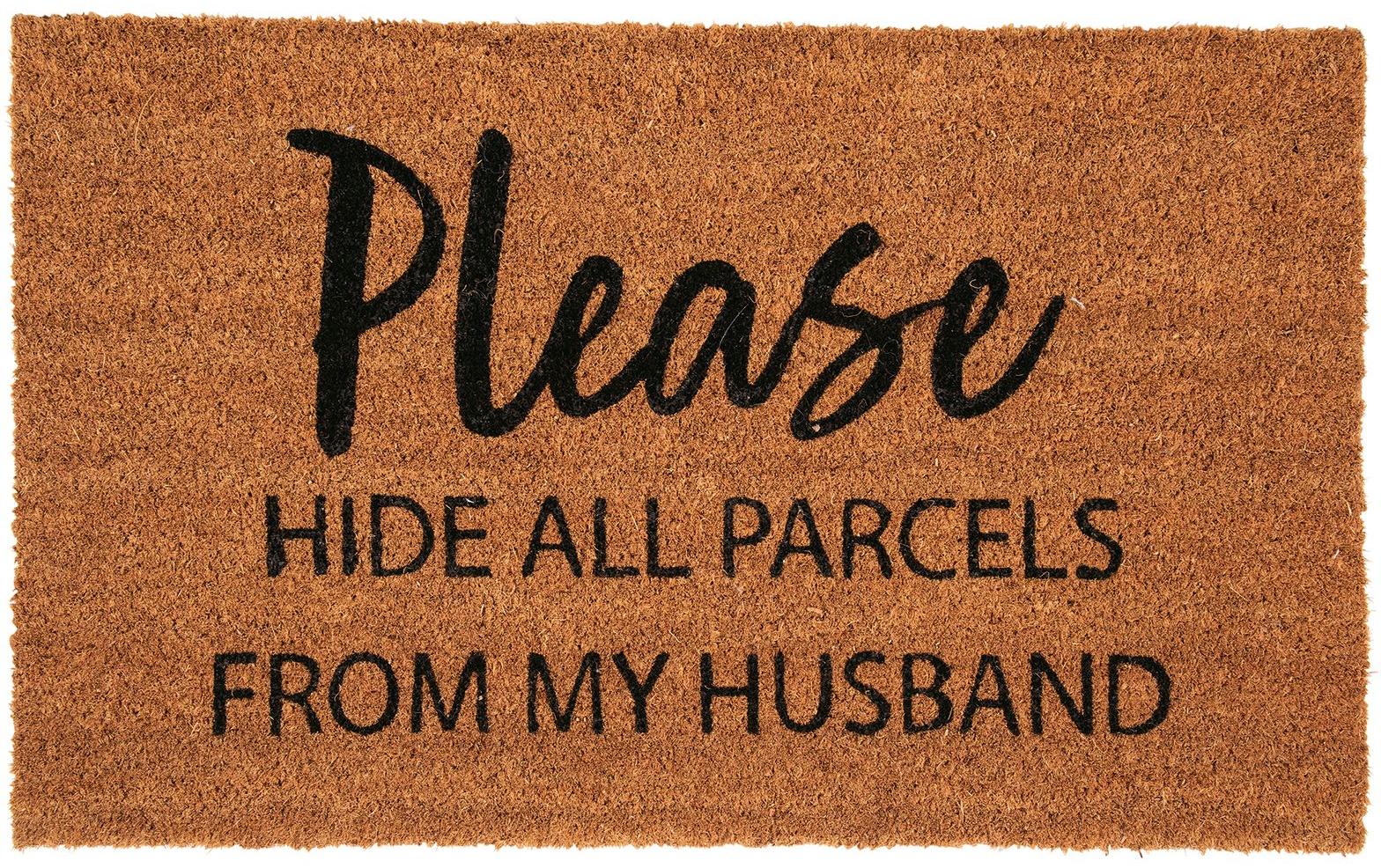 PAD Fussmatte »Please hide all Parcels 45 cm x 75 cm« von PAD