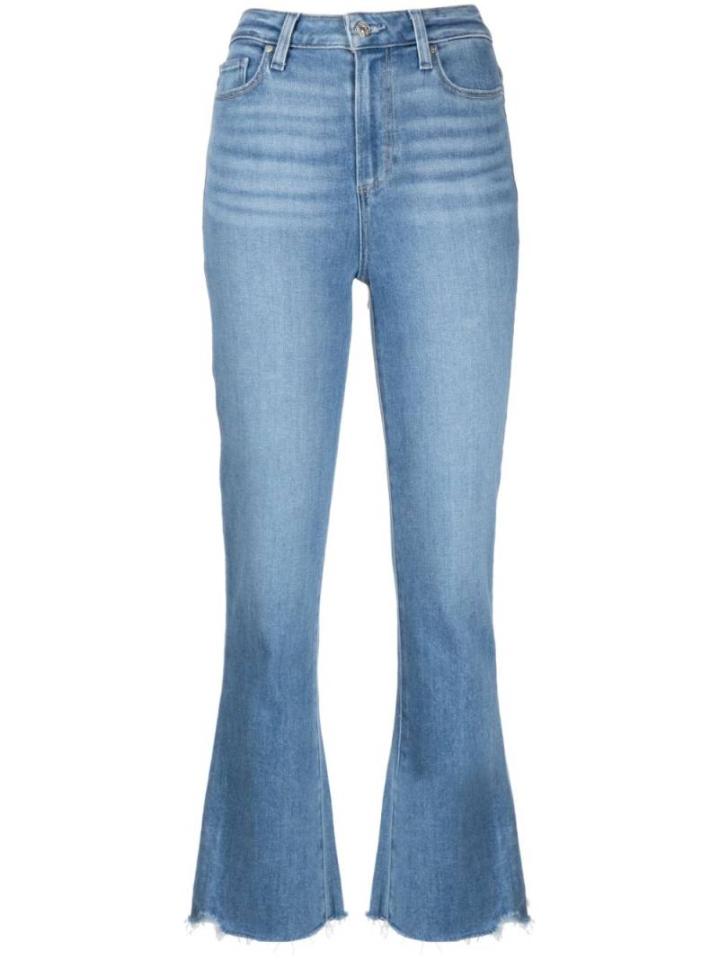 PAIGE Claudine cropped flared jeans - Blue von PAIGE