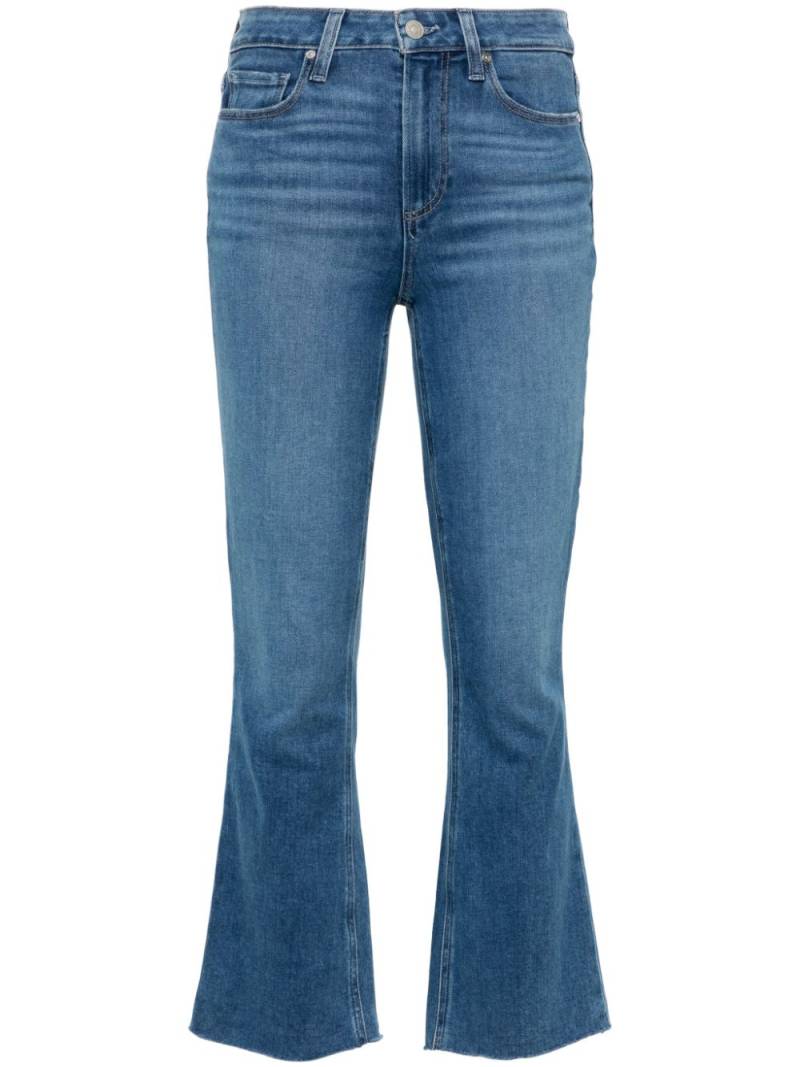 PAIGE Colette high-rise flared cropped jeans - Blue von PAIGE