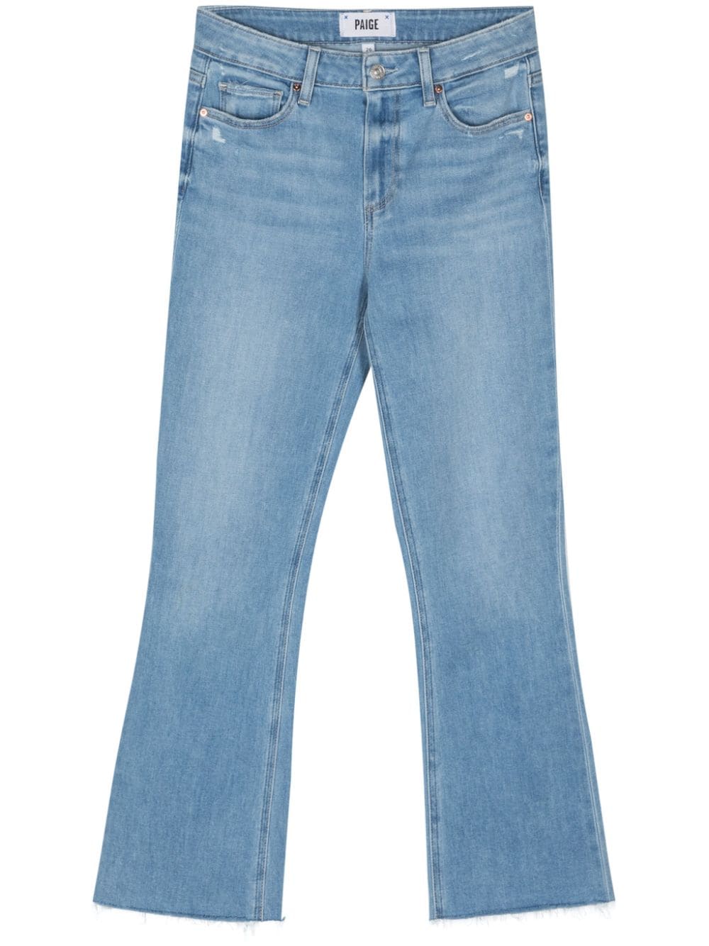 PAIGE Colette mid-rise cropped jeans - Blue von PAIGE